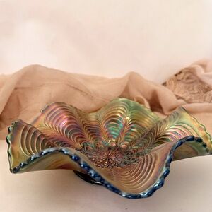 Carnival glass Fenton iridescent